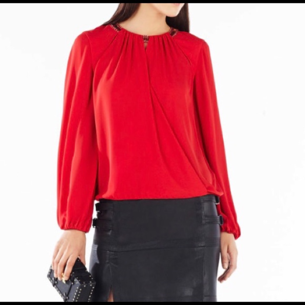 BCBGMaxAzria Kaelyn Embellished Top
